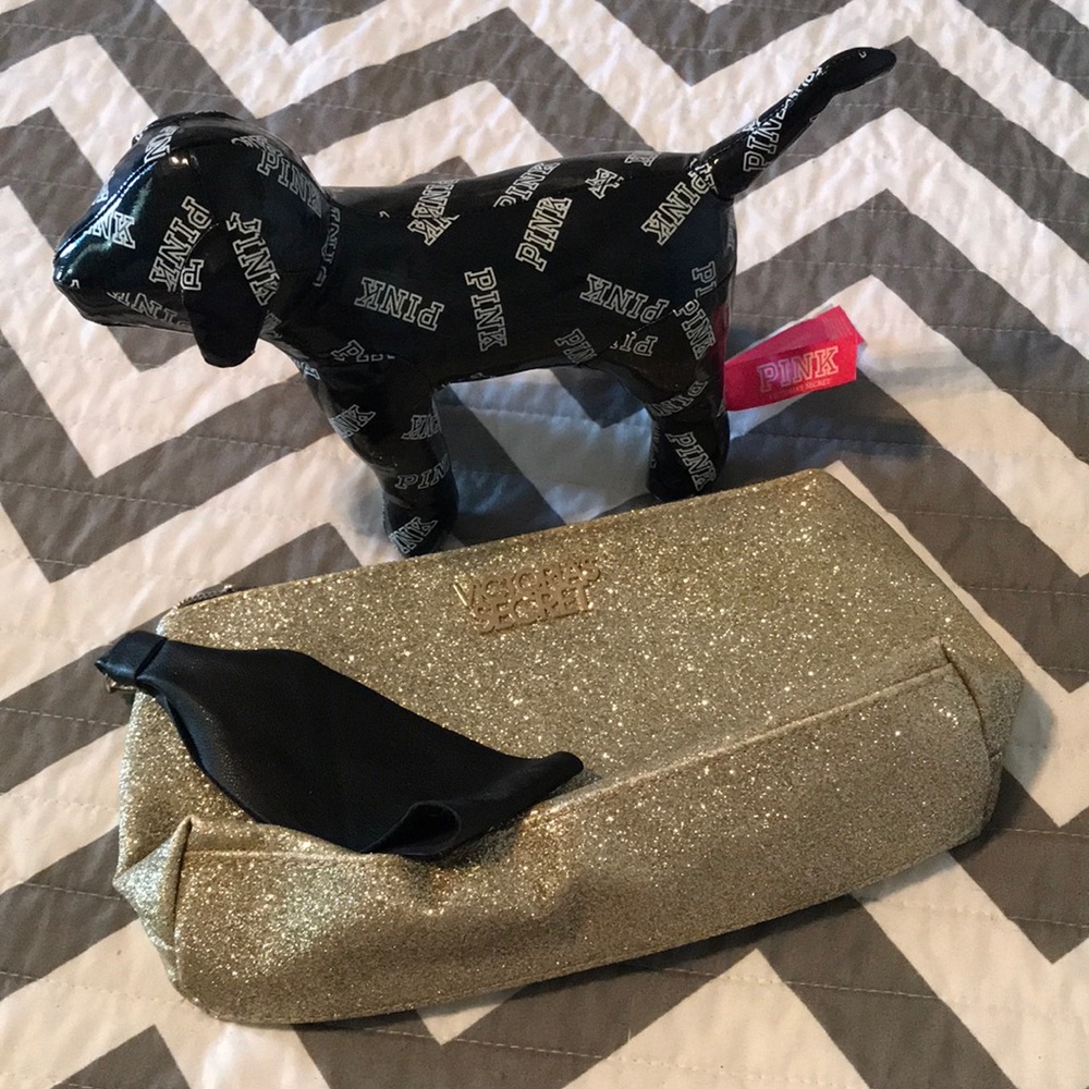 Victoria’s Secret Cosmetic/wristlet with PINK dog